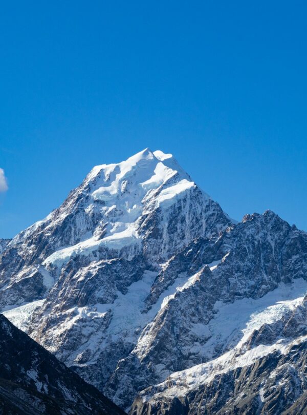 white glacier mountain